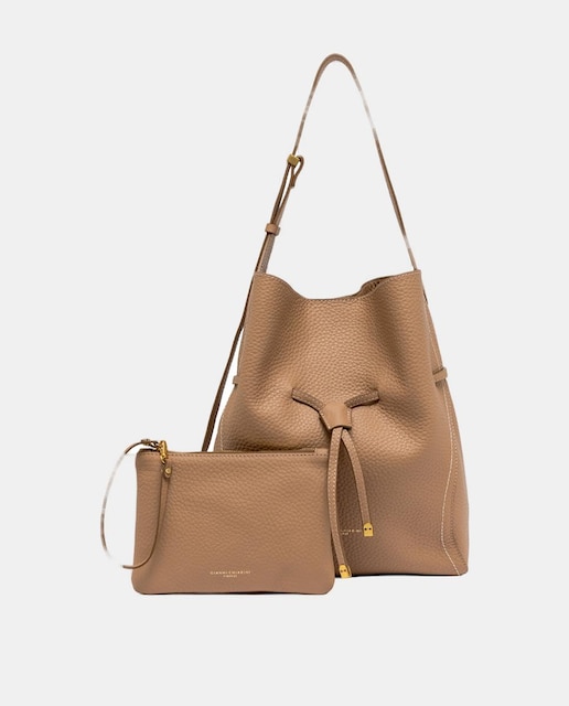 Imagem 0 de Mala de Ombro em Pele com Alça Ajustável