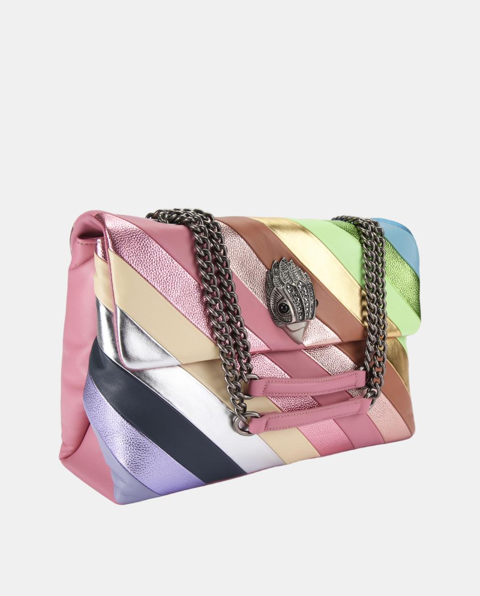 Mala XXL Kensigton em Pele com Diferentes Texturas Multicolor-2