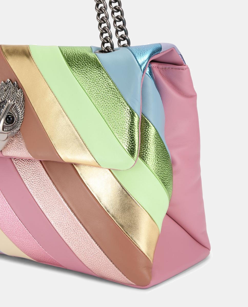 Mala XXL Kensigton em Pele com Diferentes Texturas Multicolor-5