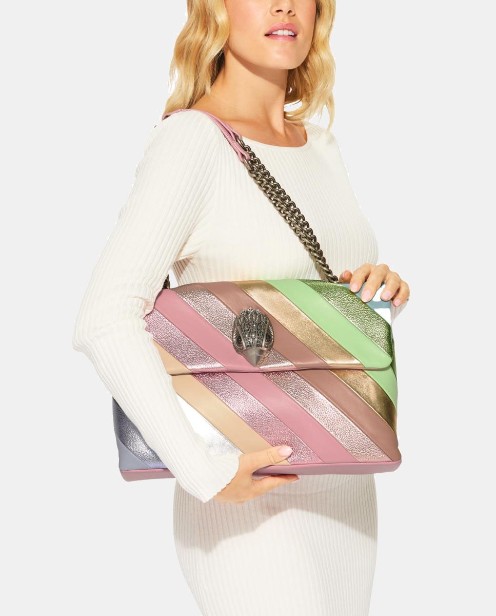 Mala XXL Kensigton em Pele com Diferentes Texturas Multicolor-6