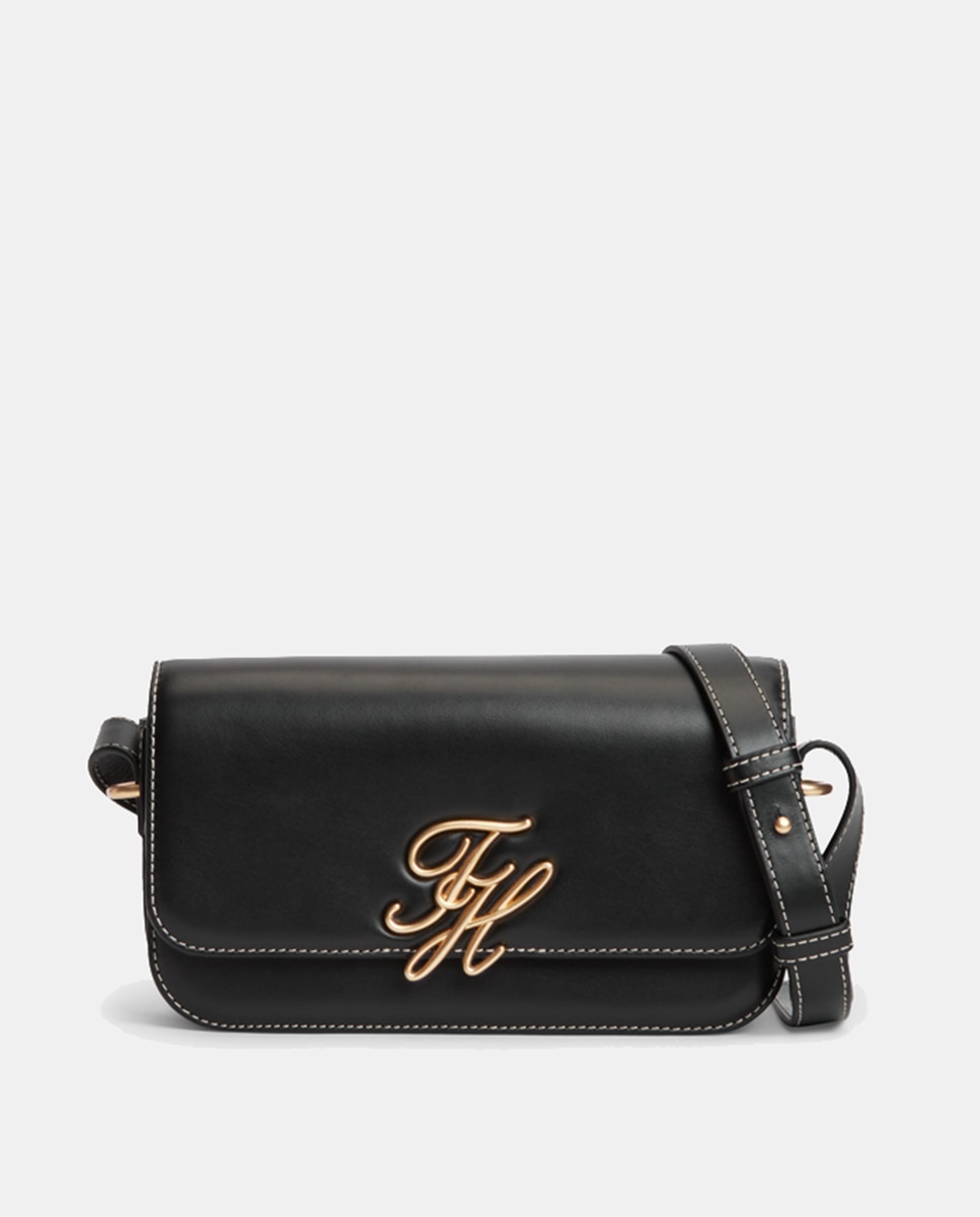 Mala em Pele com Logótipo TH Script Preto-1