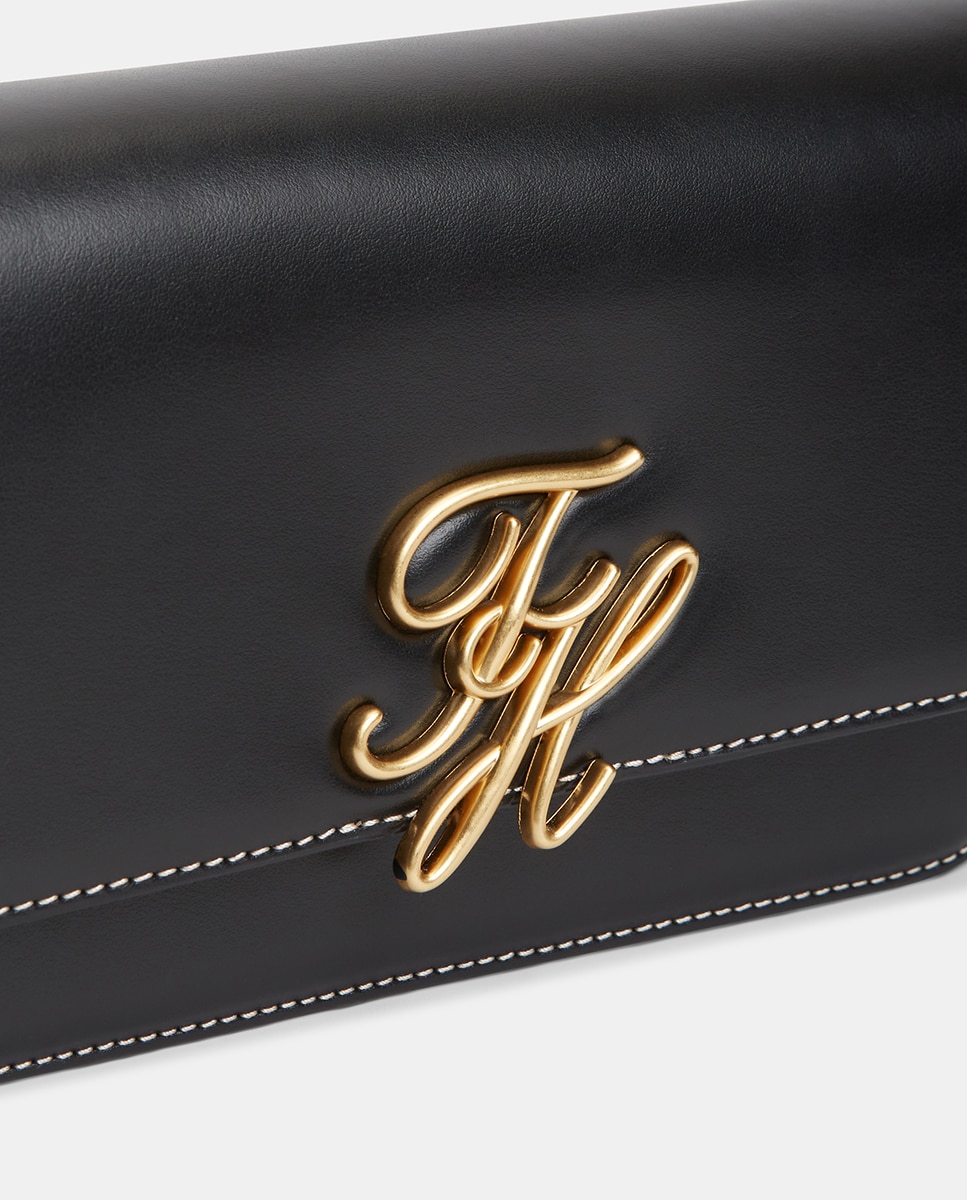 Mala em Pele com Logótipo TH Script Preto-3