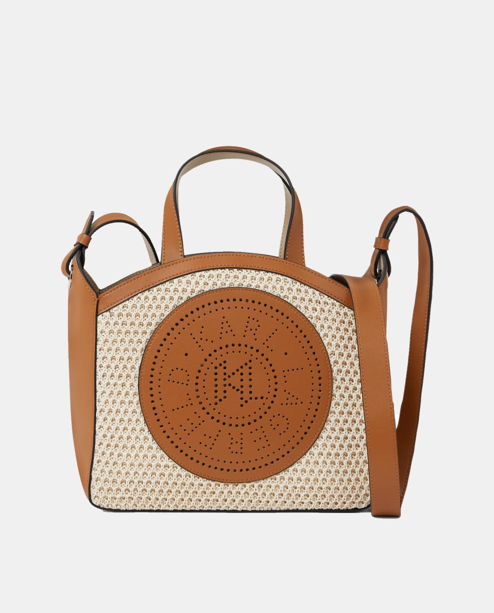 Imagem 0 de Mala Tipo Tote Pequena de Ráfia K/Circle