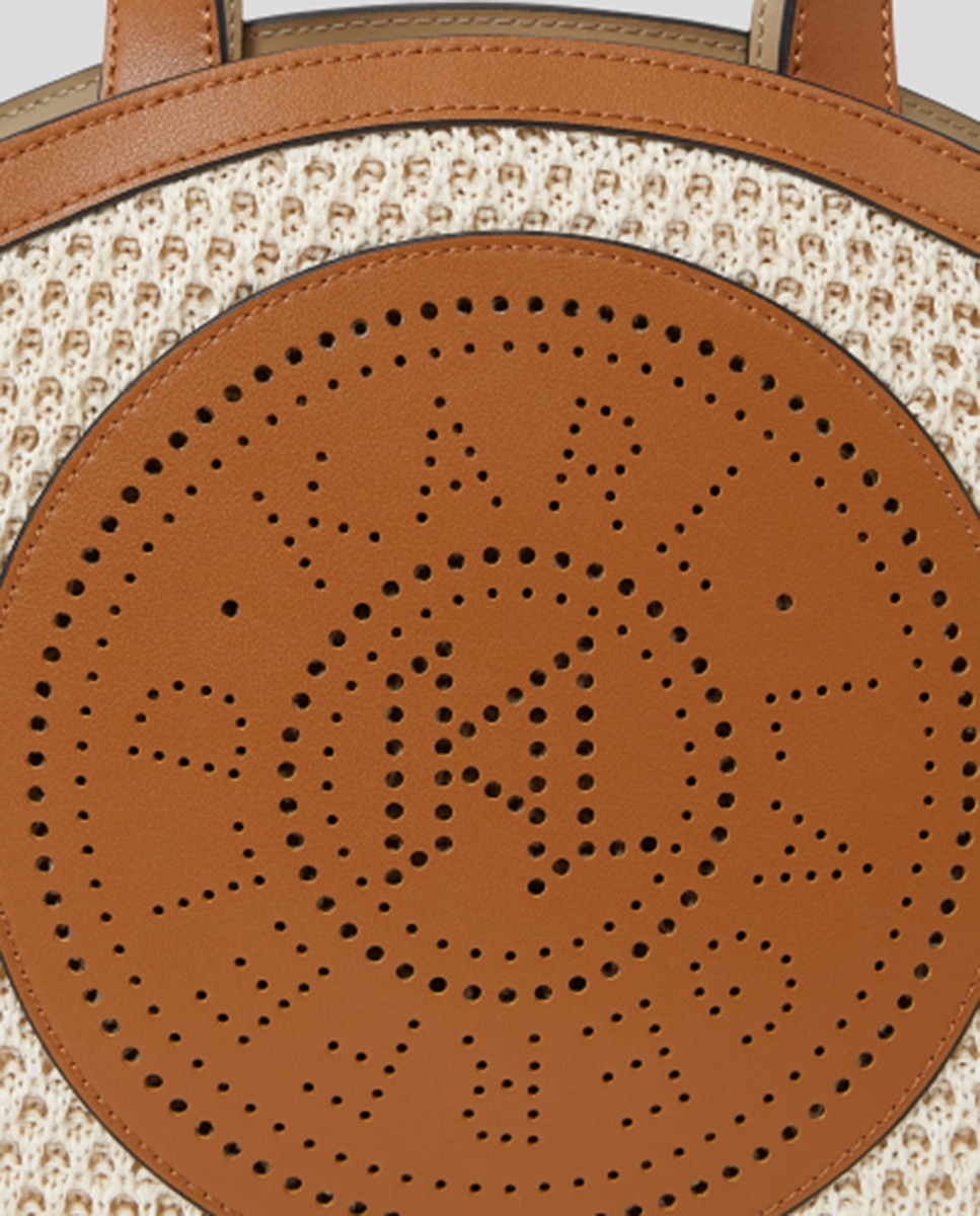 Mala Tipo Tote Pequena de Ráfia K/Circle Multicolor-4