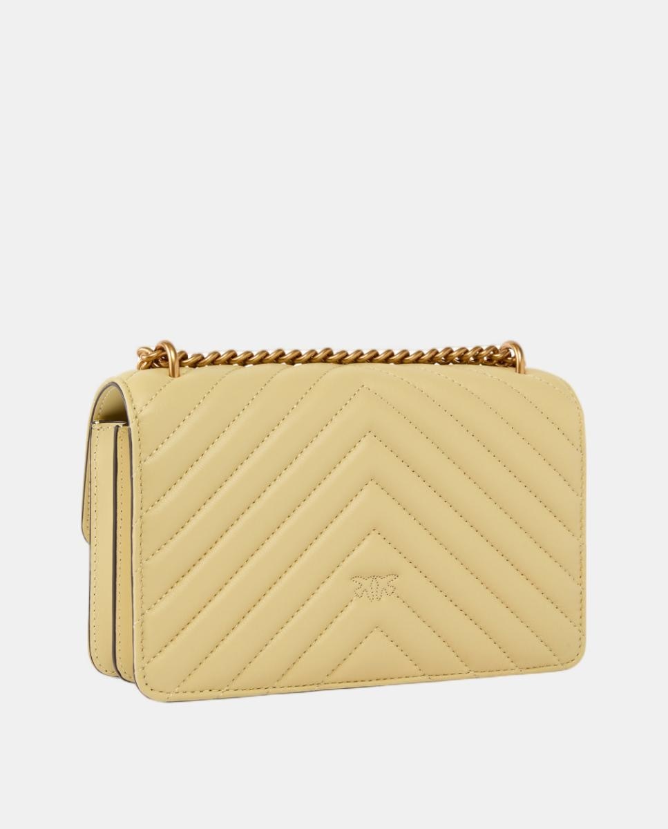 Mala a Tiracolo Pequena Love Bag One Chevron Amarelo-2