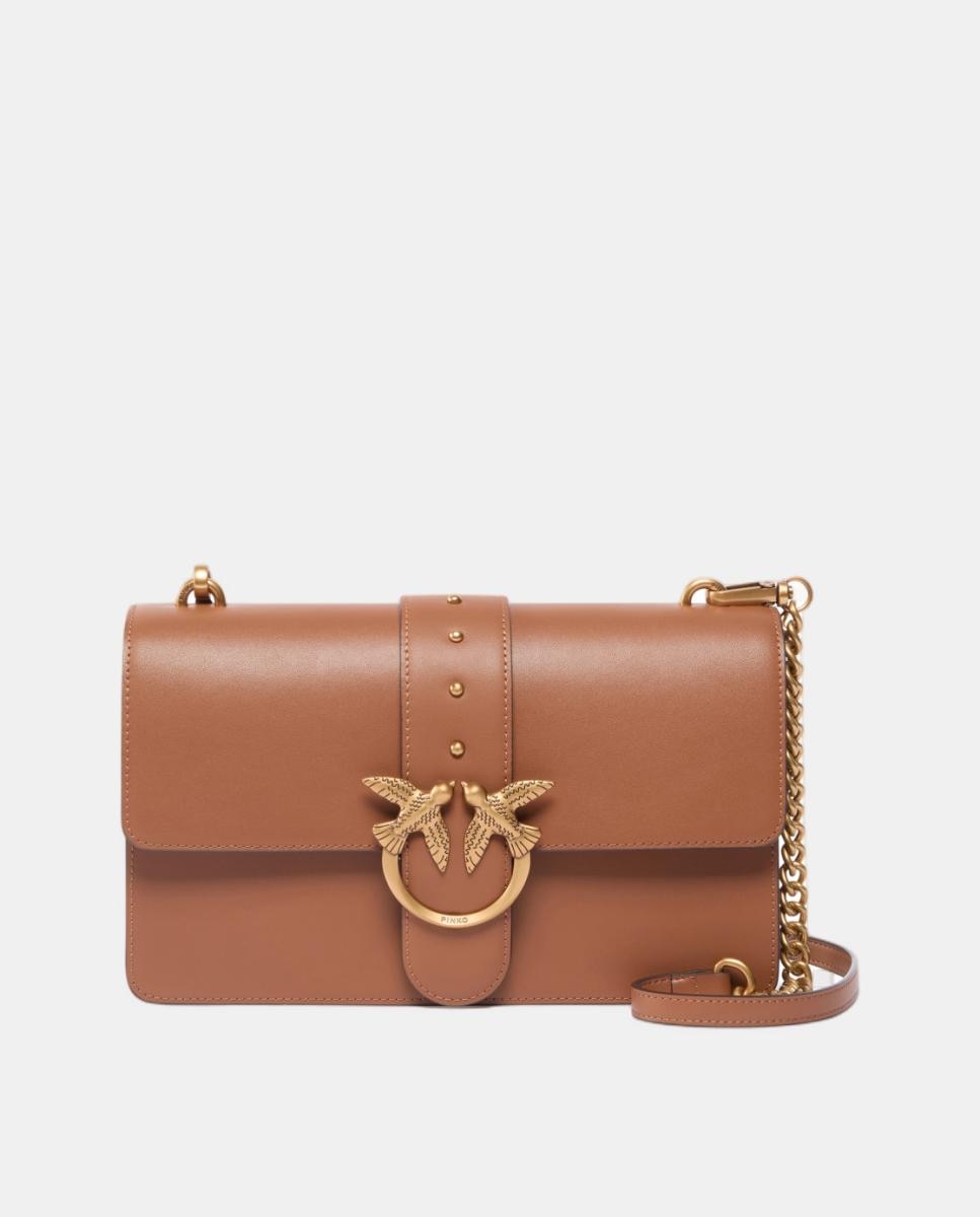 Imagem 0 de Mala a Tiracolo Média Love One Classic de Pele