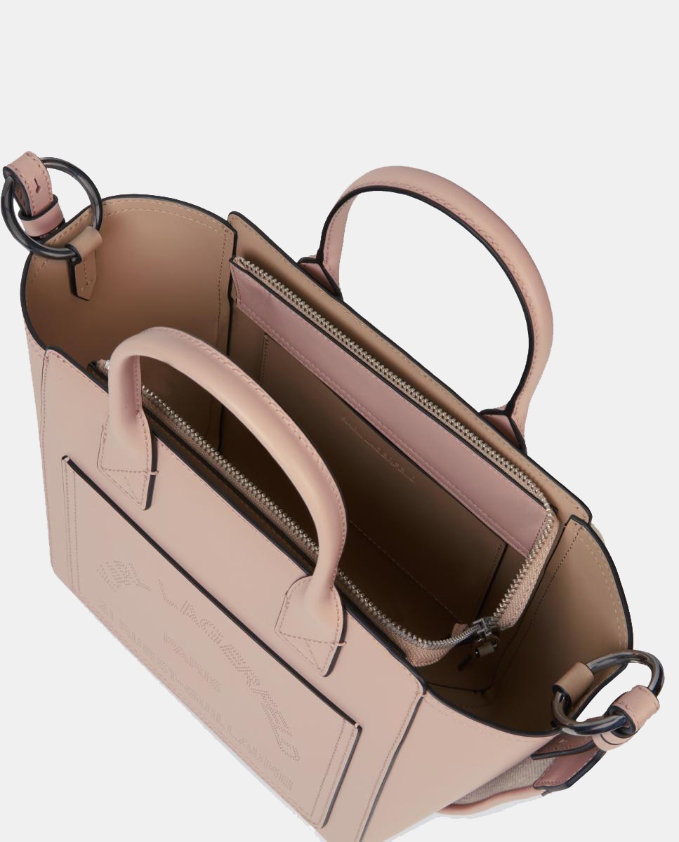 Mala Tipo Tote Pequena com Perfurado K/Daily Rosa-3