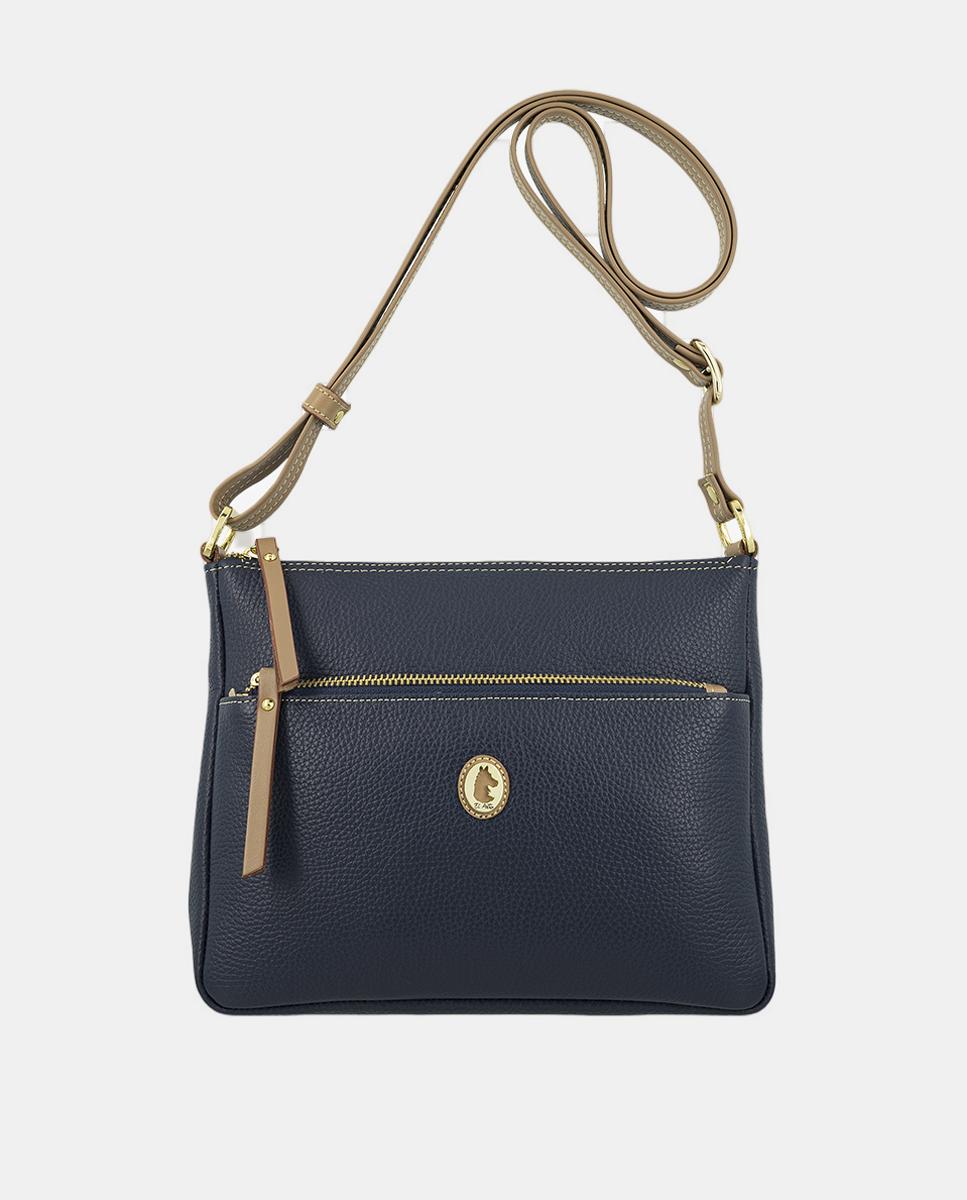 Bolso macuto con tres bolsillos y con bandolera regulable. - El Potro - Azul Azul-1