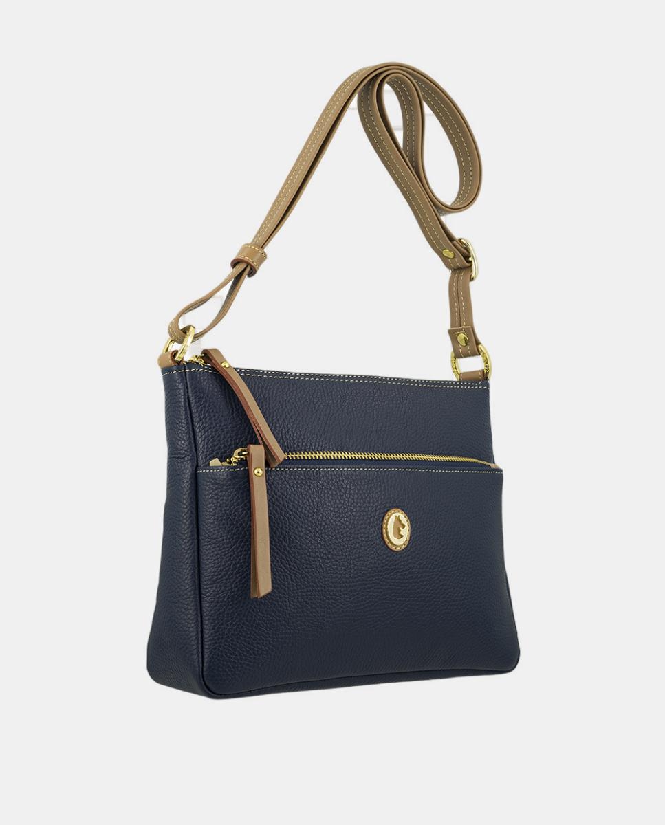 Bolso macuto con tres bolsillos y con bandolera regulable. - El Potro - Azul Azul-2