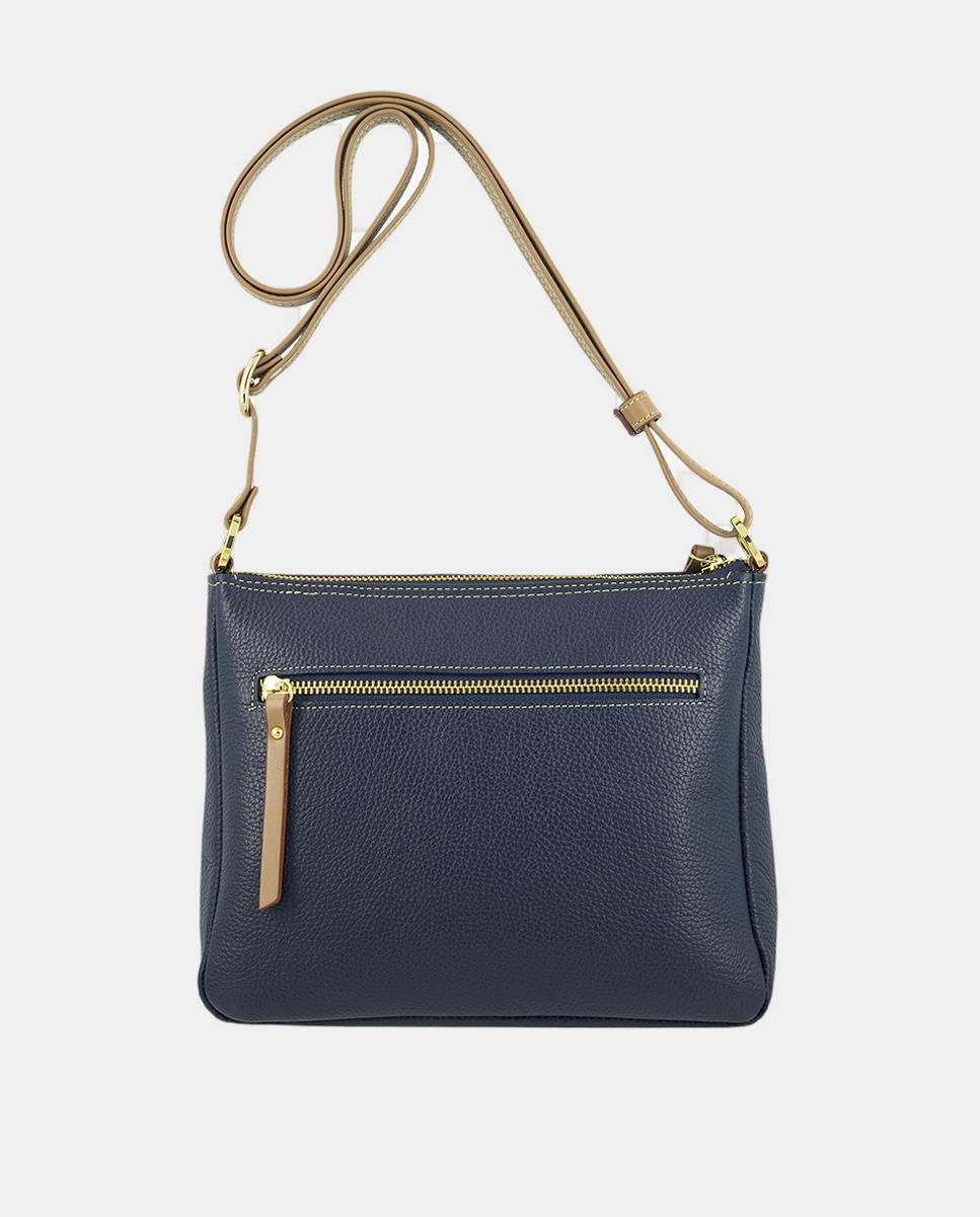 Bolso macuto con tres bolsillos y con bandolera regulable. - El Potro - Azul Azul-3