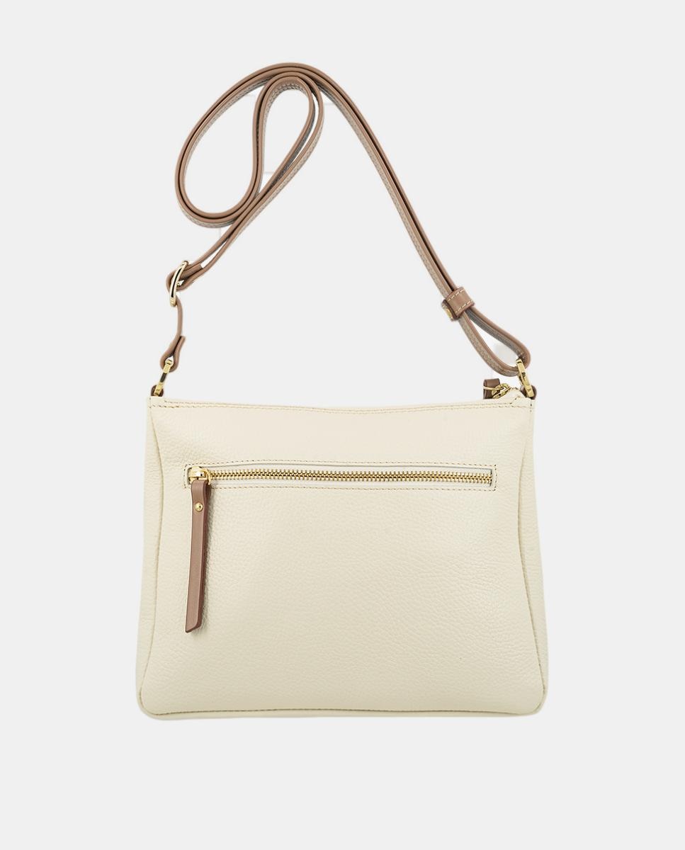 Bolso macuto con tres bolsillos y con bandolera regulable. - El Potro - Beige Beige-3