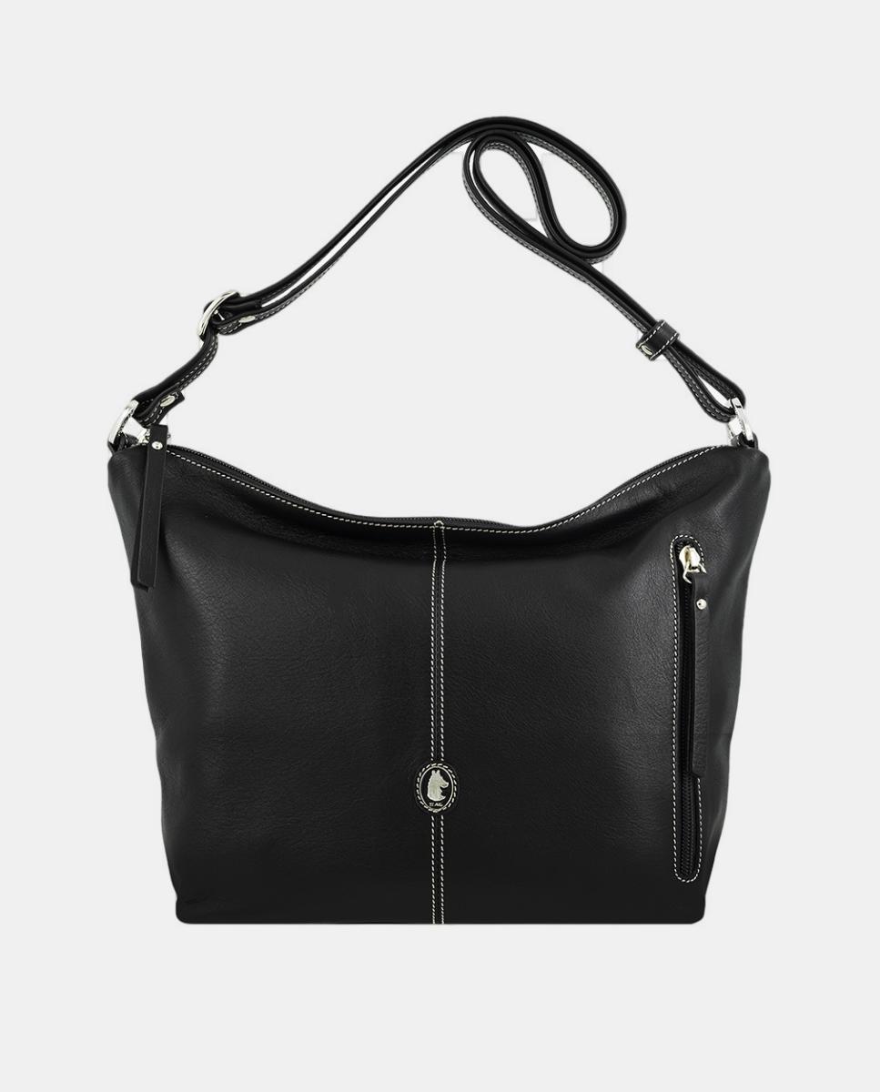 Bolso góndola con bandolera regulable - El Potro - Negro Negro-1