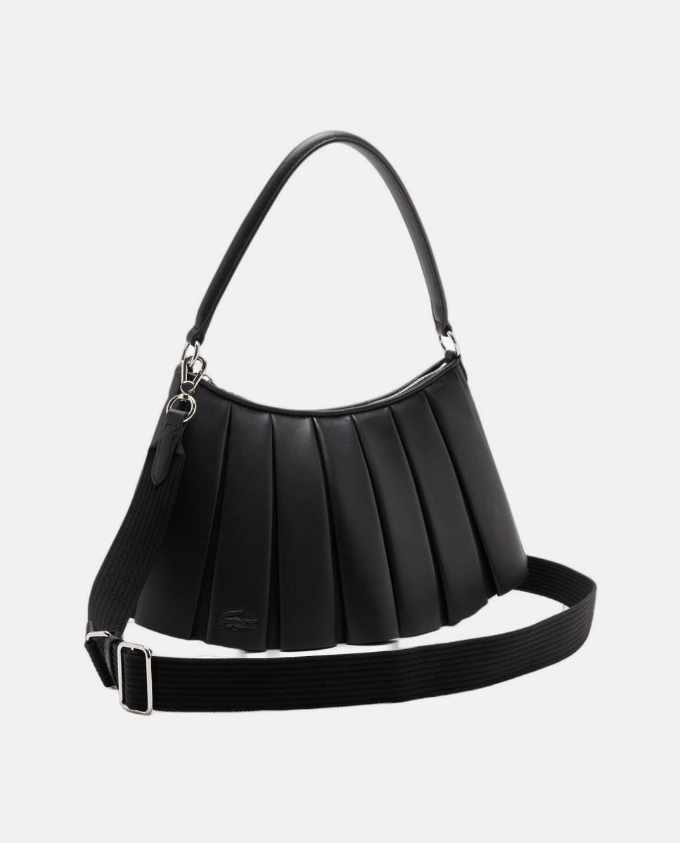Bolso de piel Lenglen Runway - Lacoste - Negro Negro-3
