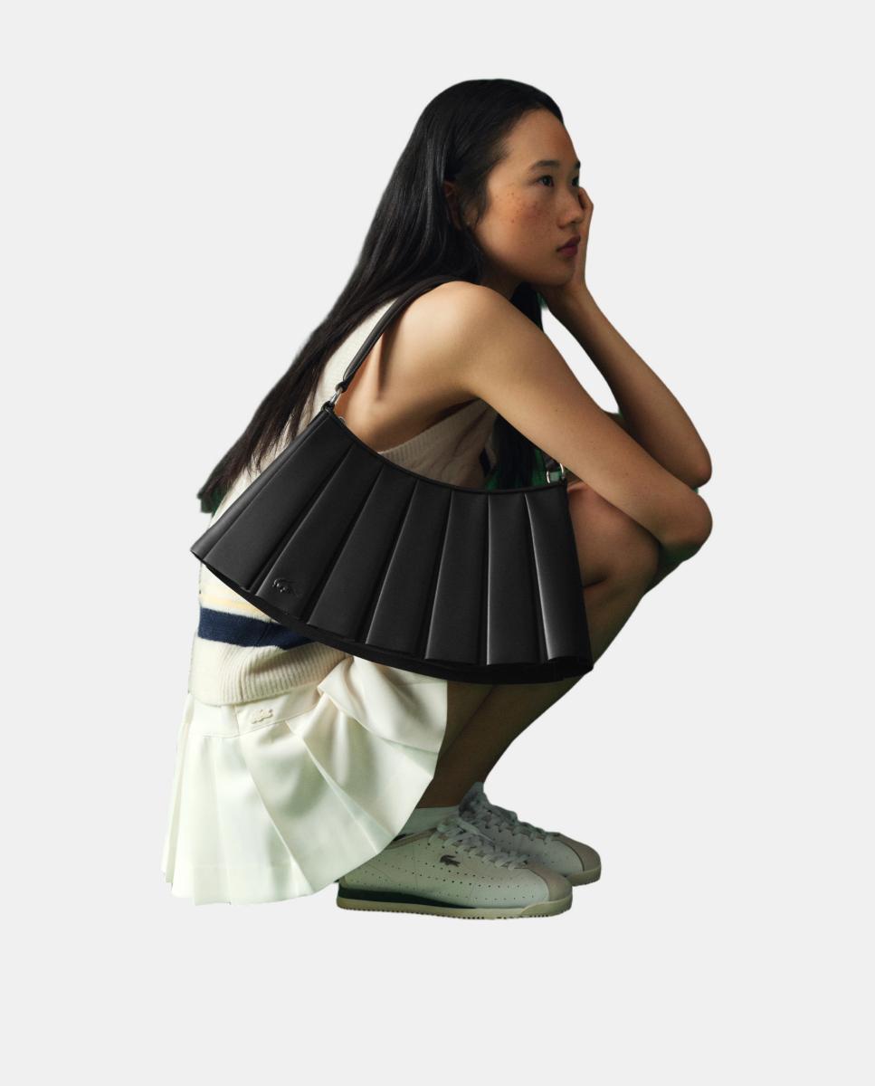 Bolso de piel Lenglen Runway - Lacoste - Negro Negro-6