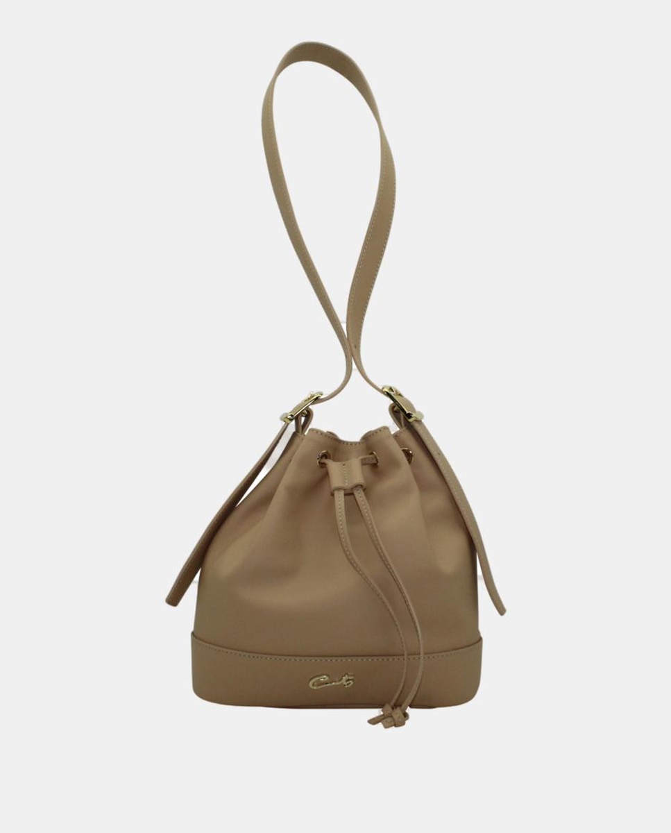 Imagem 0 de Mala Arredondada de Napa Soft com Alça Ajustável