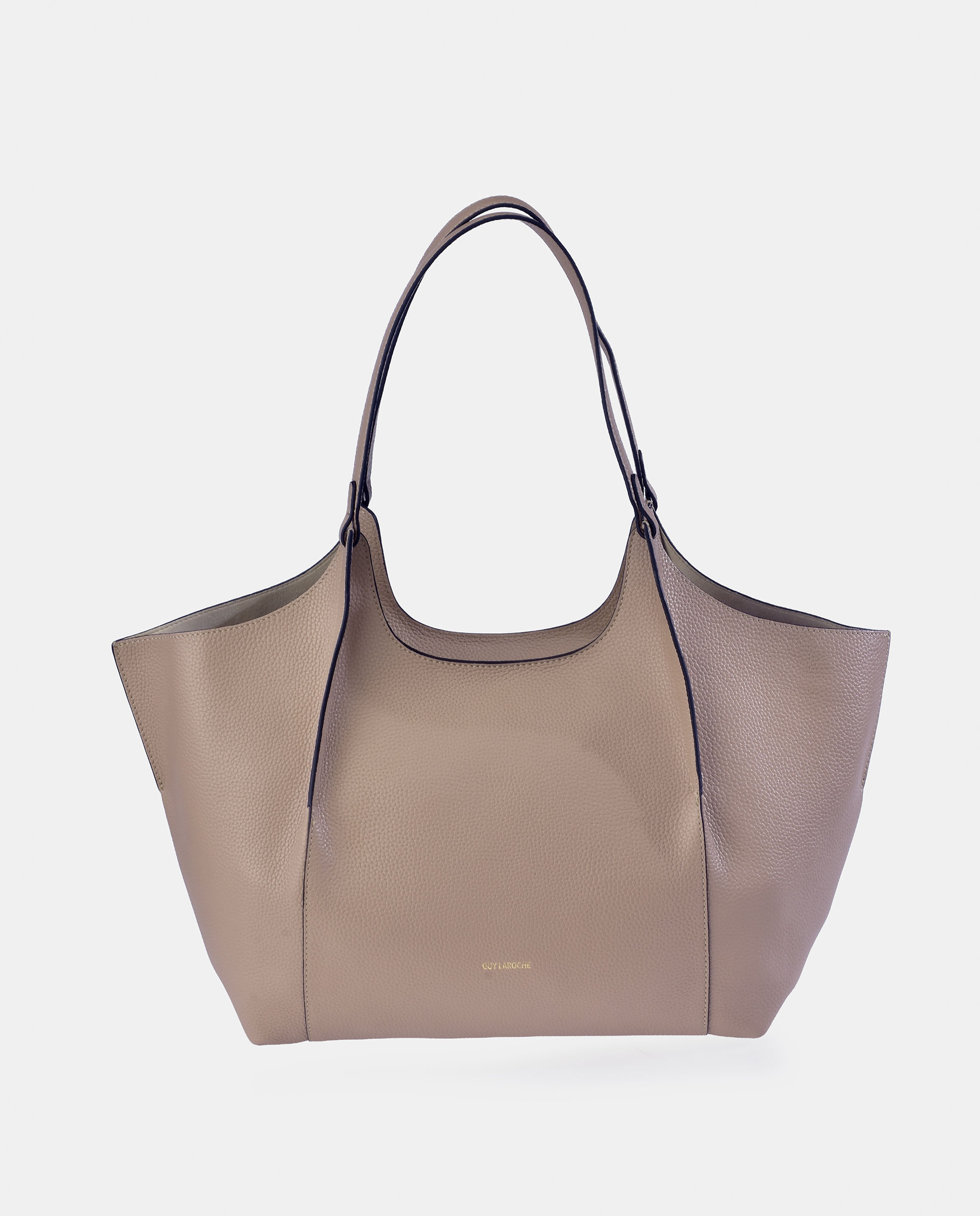 Imagem 0 de Mala Tipo Tote Grande em Pele com Pouch Interior