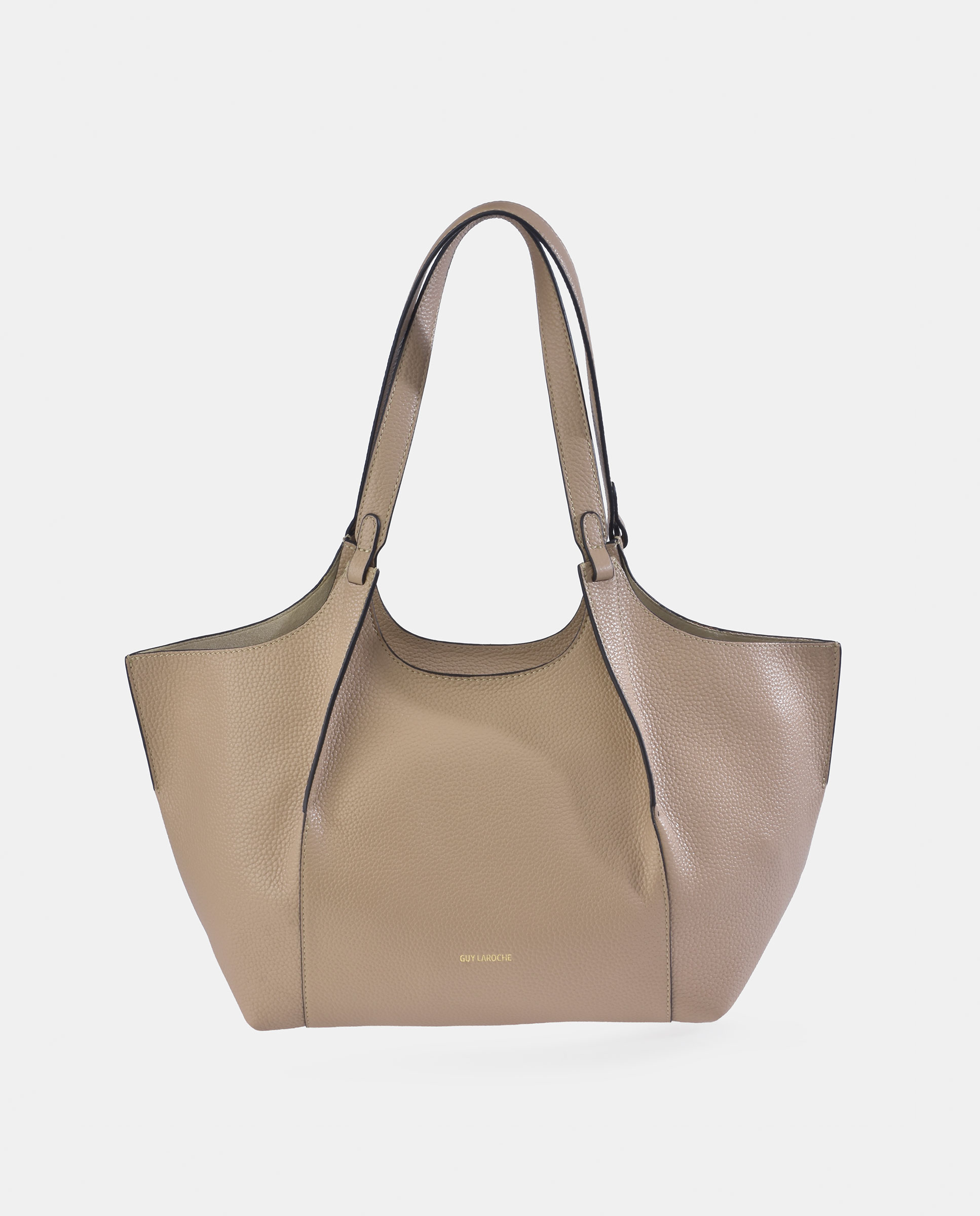 Imagem 0 de Mala Tipo Tote em Pele com Pouch Interior