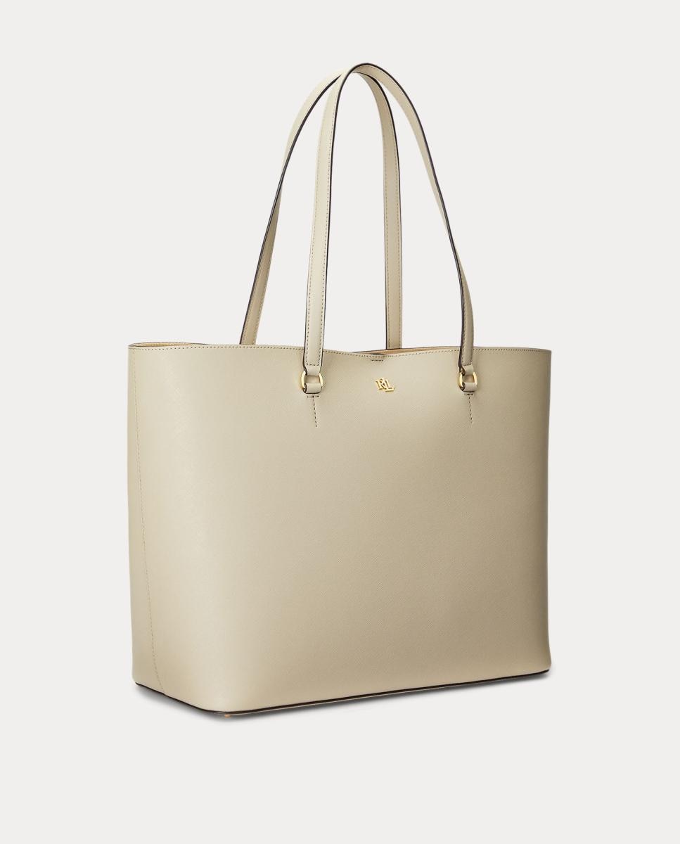 Mala Tipo Tote Karly Grande em Pele Bege-2