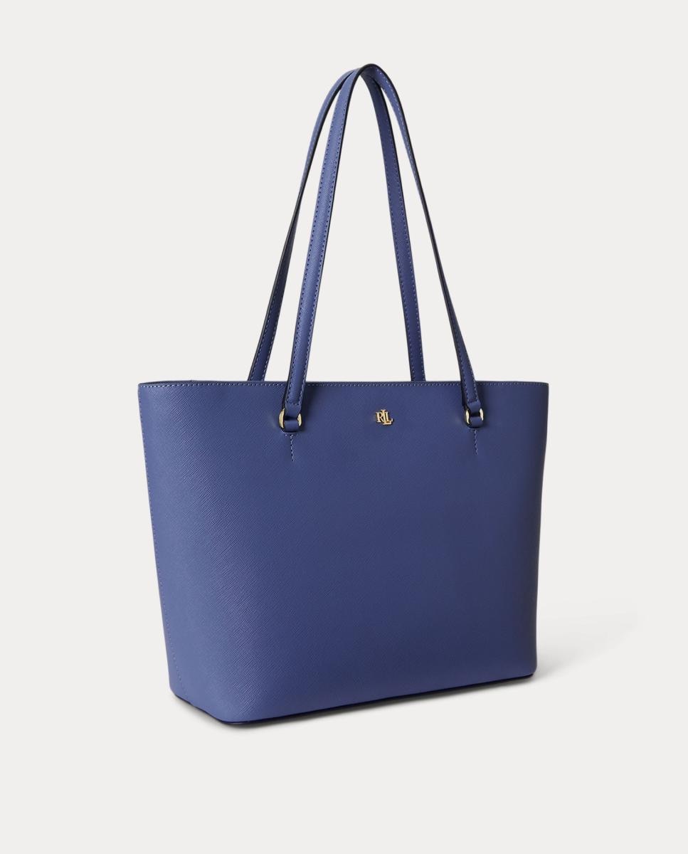 Mala Tipo Tote Karly Média em Pele Azul-2