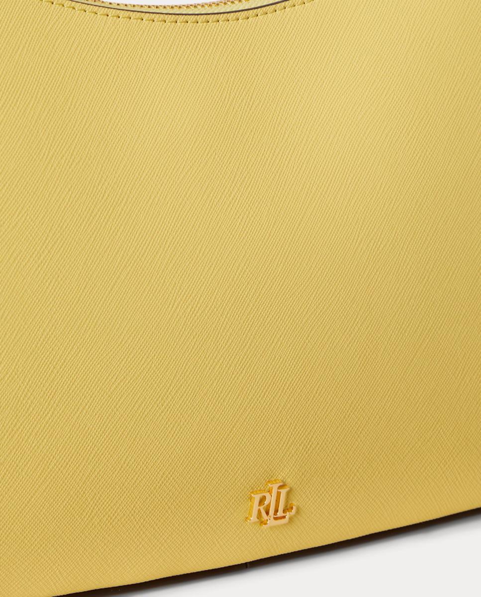 Mala Danni Média em Pele Amarelo-5