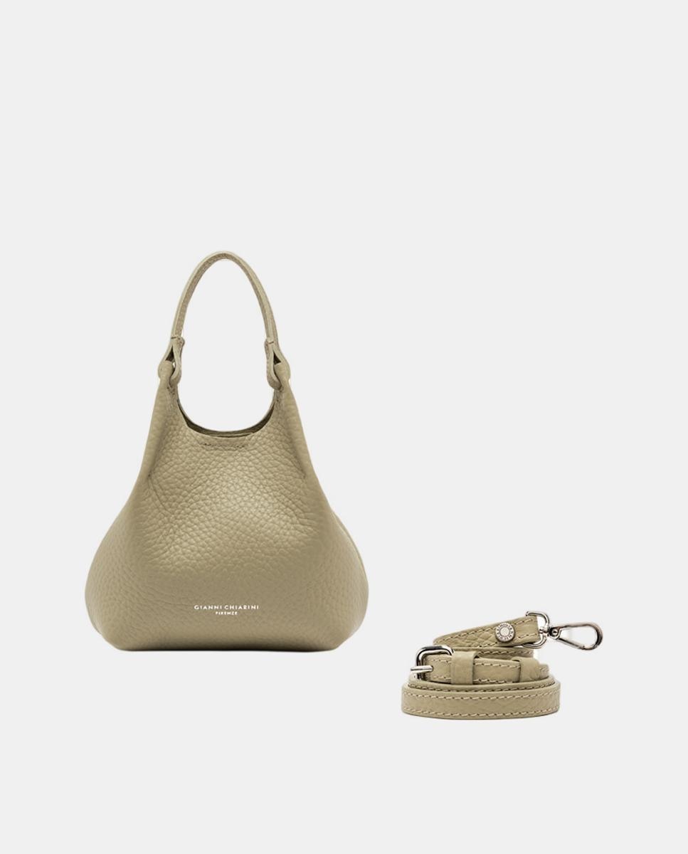 Imagem 0 de Mala Hobo com Alça de Tiracolo e em Pele de Bovino - Preto