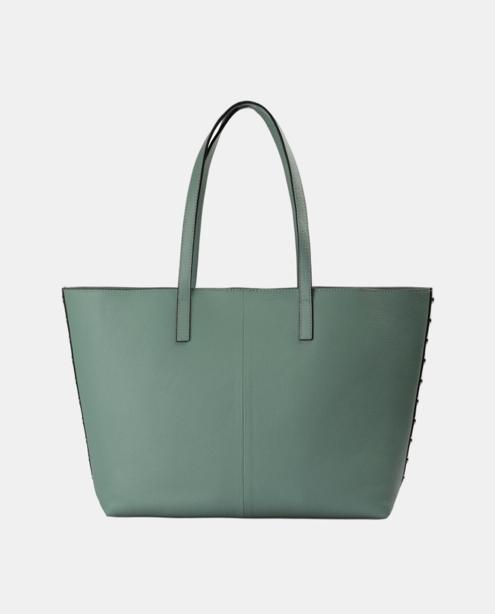 Mala Shopper em Pele Verde-2