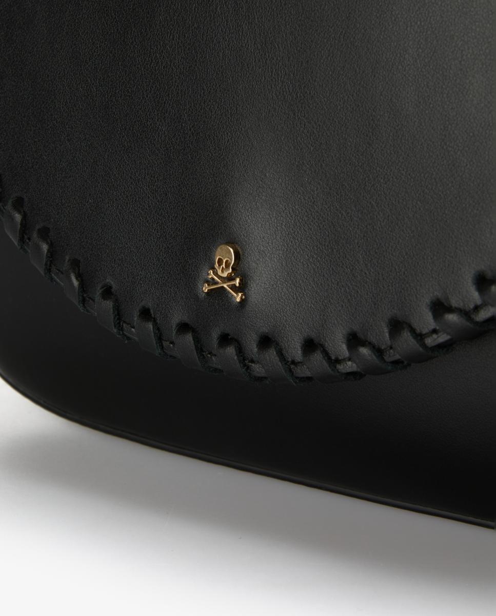 Mala em Pele Cruzada Preto-4