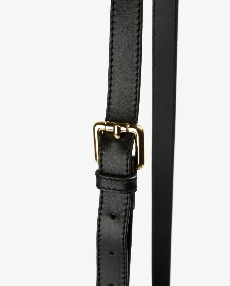 Mala em Pele Cruzada Preto-5