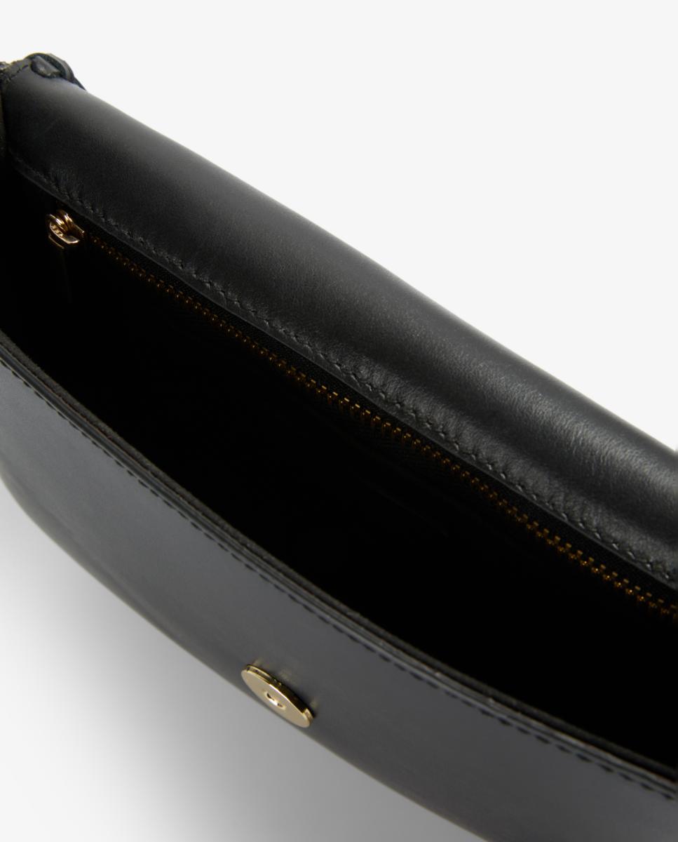 Mala em Pele Cruzada Preto-6