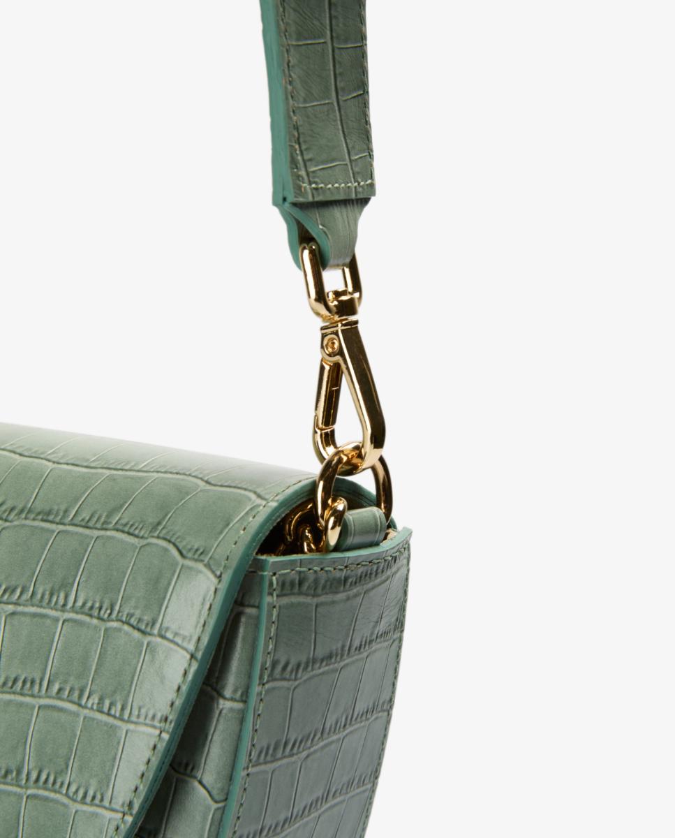 Mala de Ombro Tipo Meia-Lua Verde-6