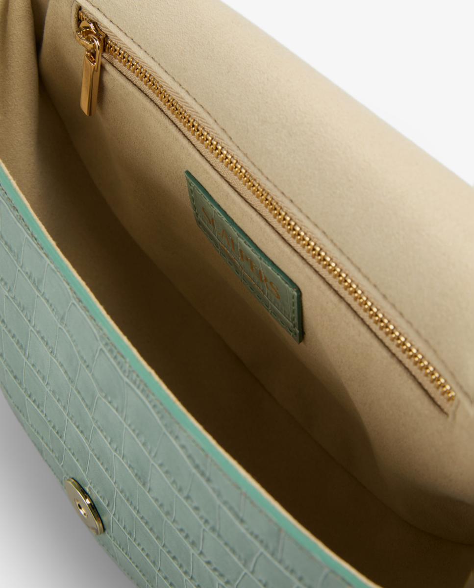 Mala de Ombro Tipo Meia-Lua Verde-7