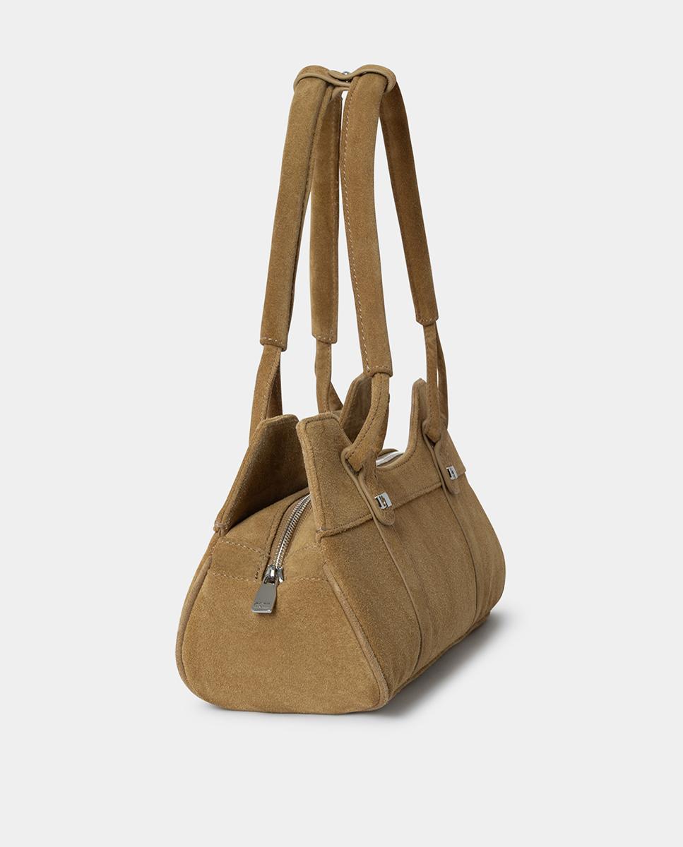 Mala de Ombro Modelo Jane Amarelo Camel-3