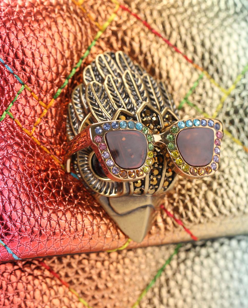 Mala Kensington Mini em Pele - Multicolor Multicolor-4