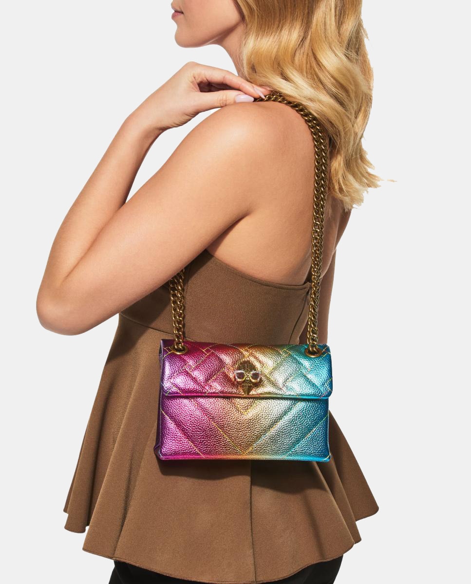 Mala Kensington Mini em Pele - Multicolor Multicolor-6