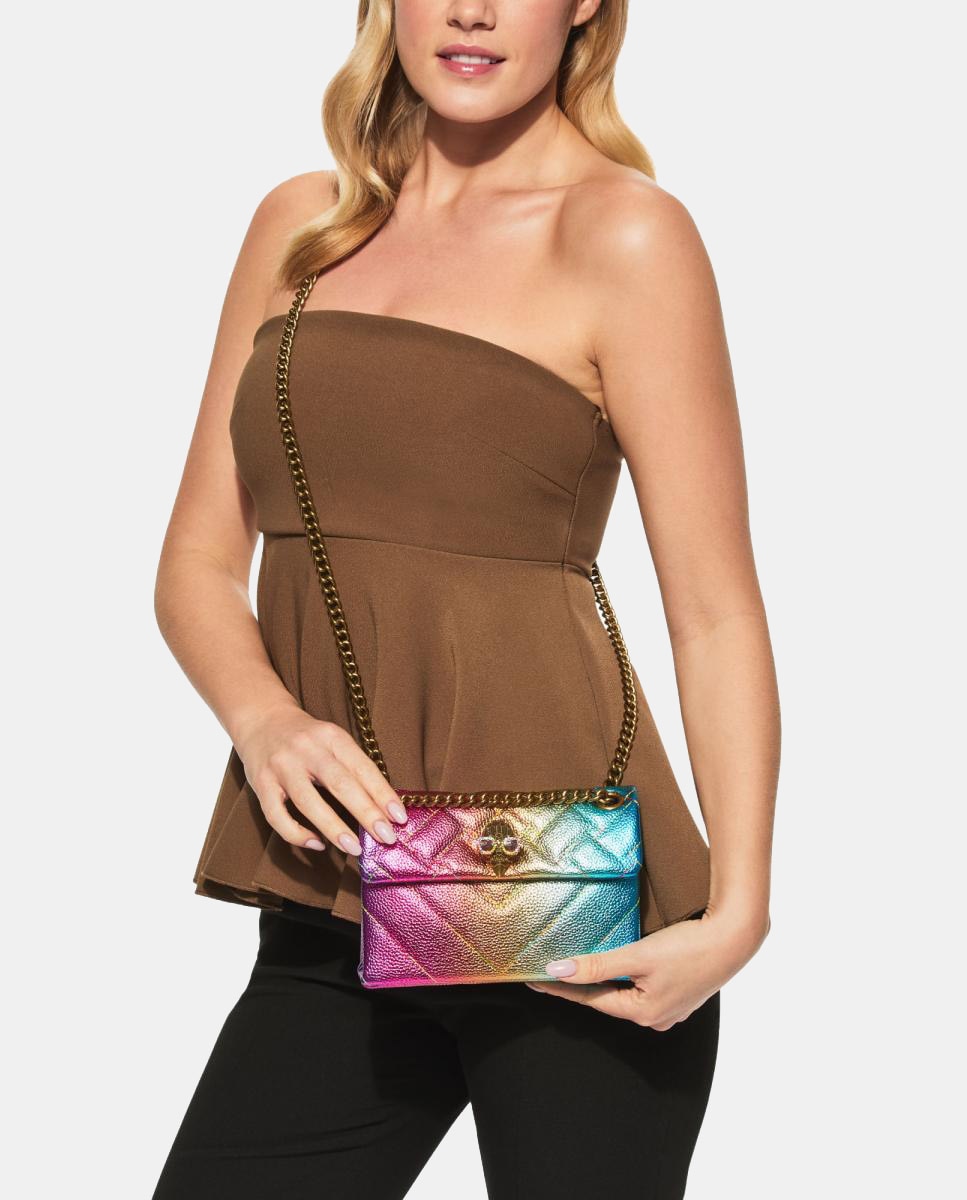 Mala Kensington Mini em Pele - Multicolor Multicolor-7