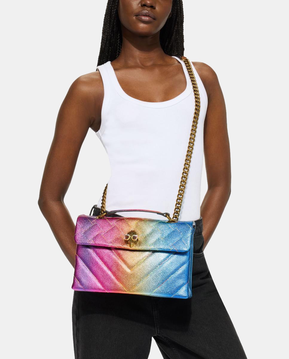 Mala Kensington em Pele - Multicolor Multicolor-6