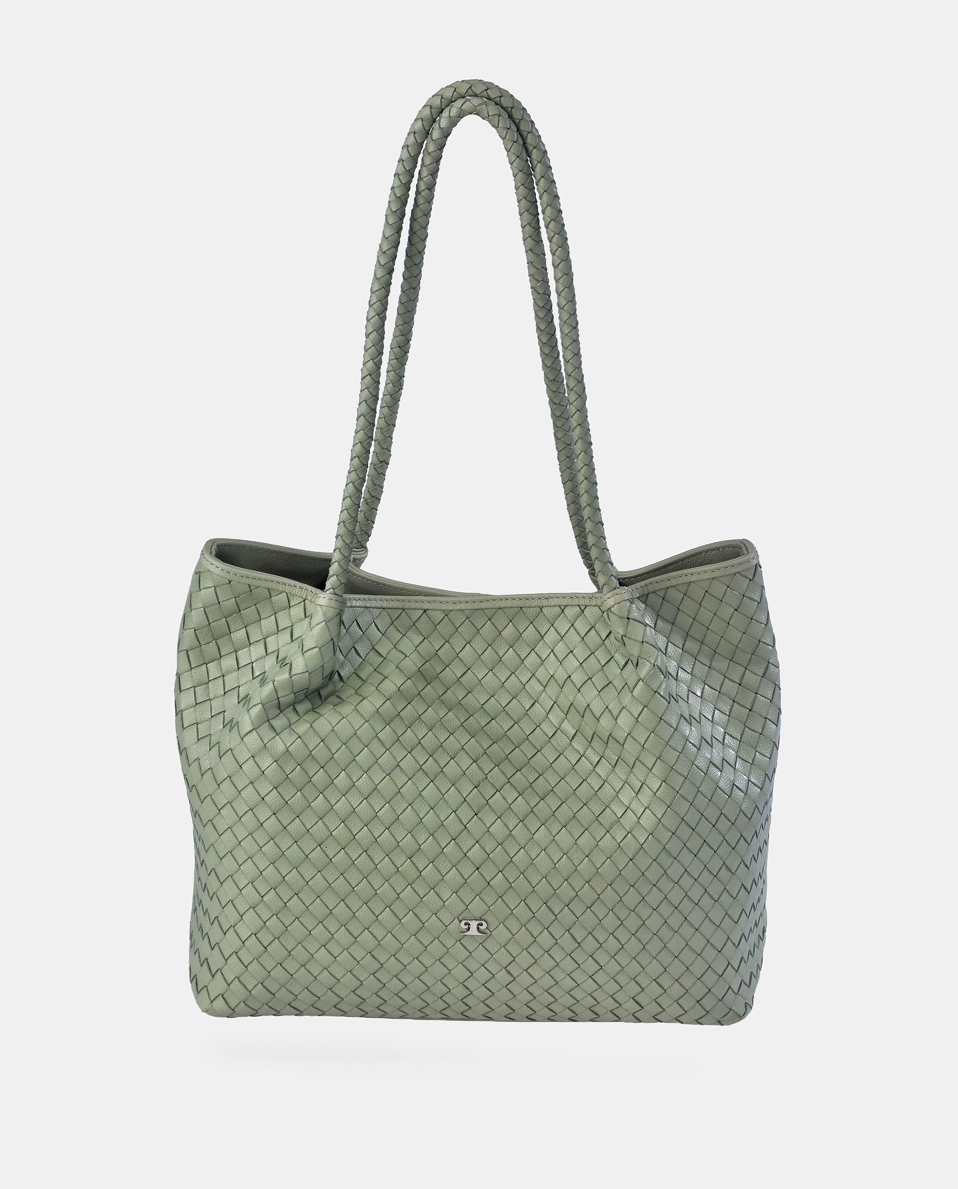 Imagem 0 de Mala Shopper em Palha Entrançada com Alça Dupla