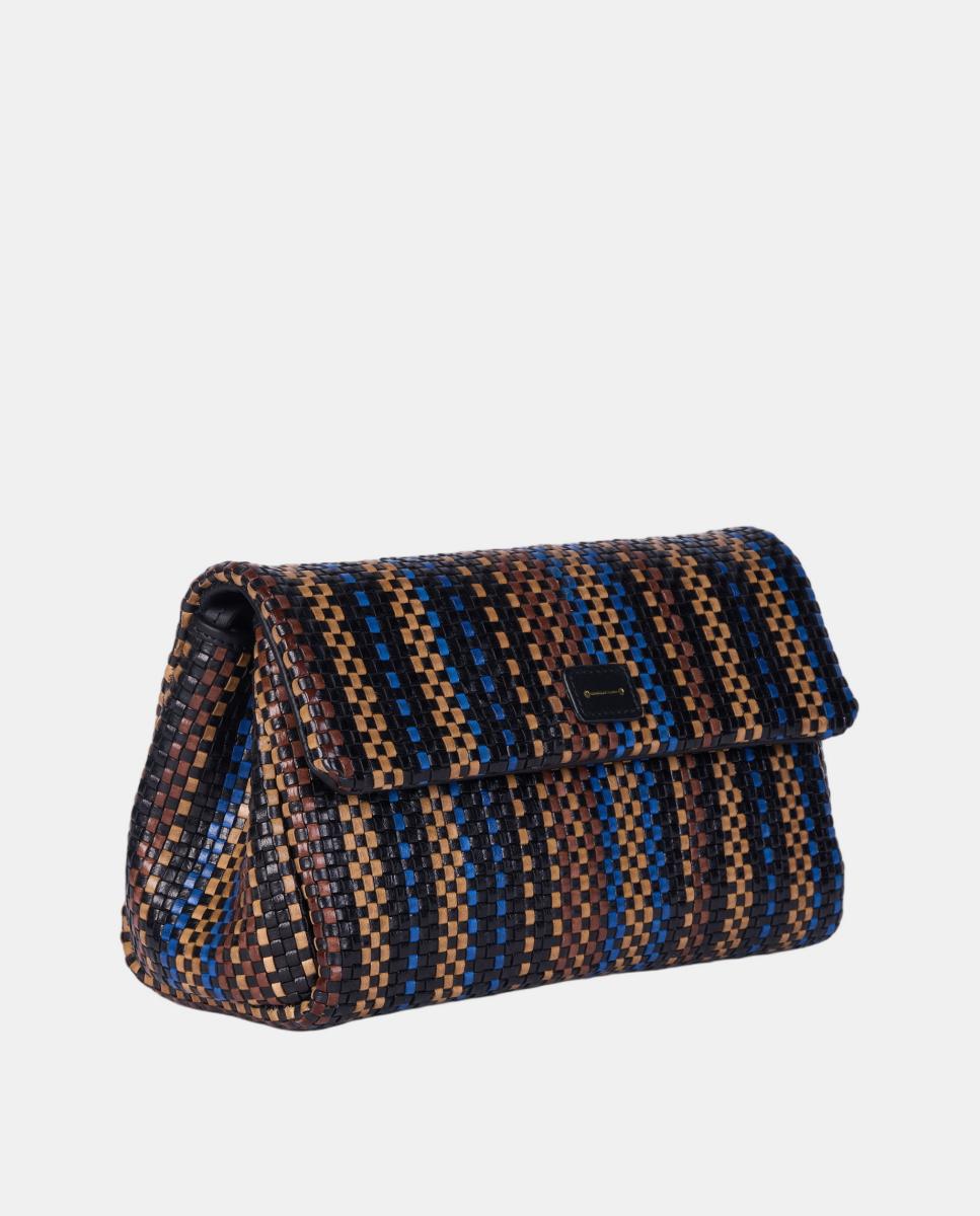 Bolso de mano de piel trenzada modelo Levana de Anthology Paris - Multicolor Multicolor-2