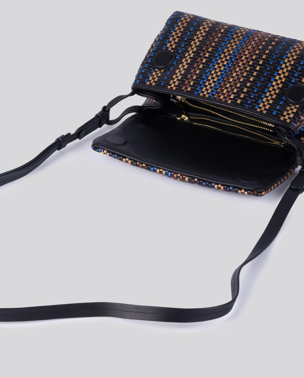 Bolso de mano de piel trenzada modelo Levana de Anthology Paris - Multicolor Multicolor-3
