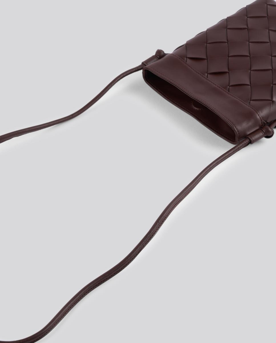 Bolso pequeño de piel trenzada modelo Jill de Anthology Paris - Marrón Marrón-3