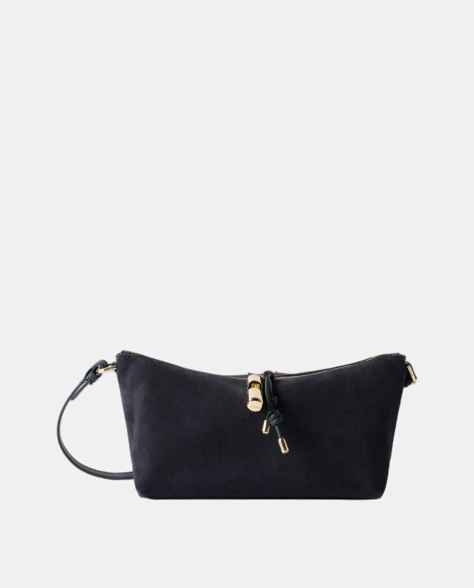 Imagen 0 de Bolso Debby Ante Baguette Azul marino