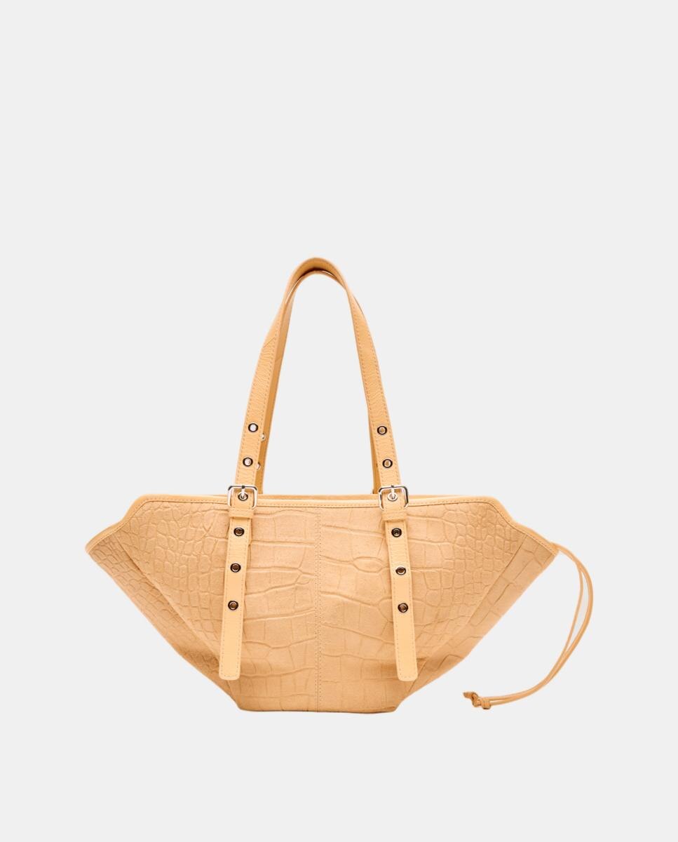 Bolso de hombro con correa ajustable Small Nora de Núnoo Bags - Crema Crema-3