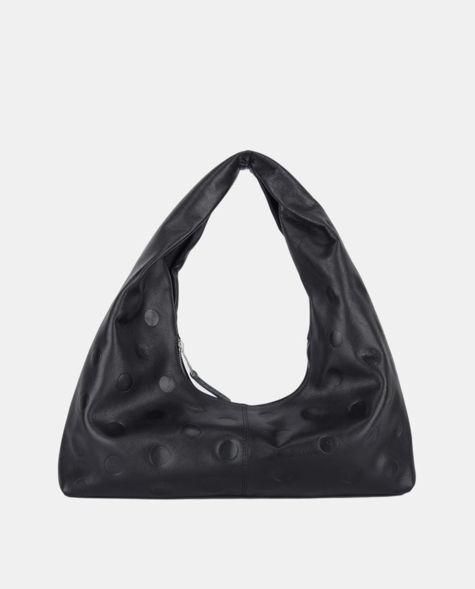 Bolso mediano de hombro el modelo Small Alma de Núnoo Bags - Negro Negro-1