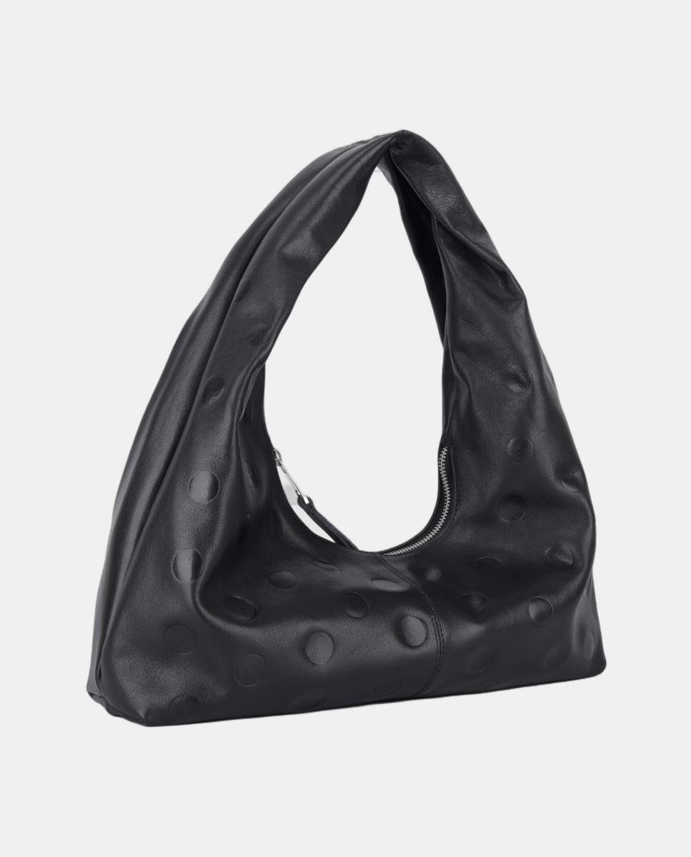 Bolso mediano de hombro el modelo Small Alma de Núnoo Bags - Negro Negro-2