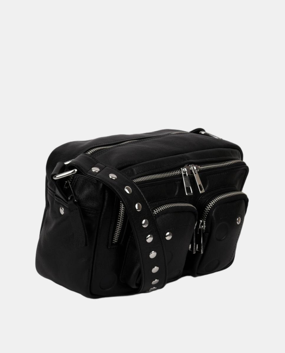 Bolso mediano multiposición el modelo Ellie de Núnoo Bags - Negro Negro-2