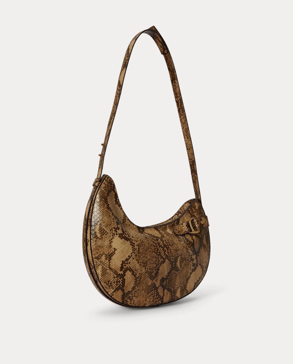 Mala de Ombro Tasha Grande em Pele com Animal Print Multicolor-2