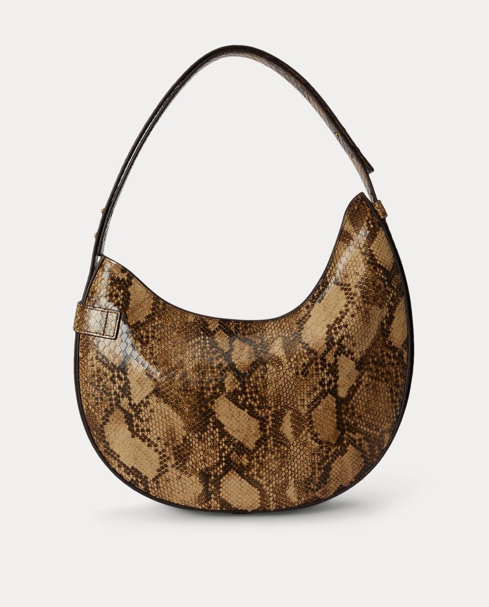 Mala de Ombro Tasha Grande em Pele com Animal Print Multicolor-3