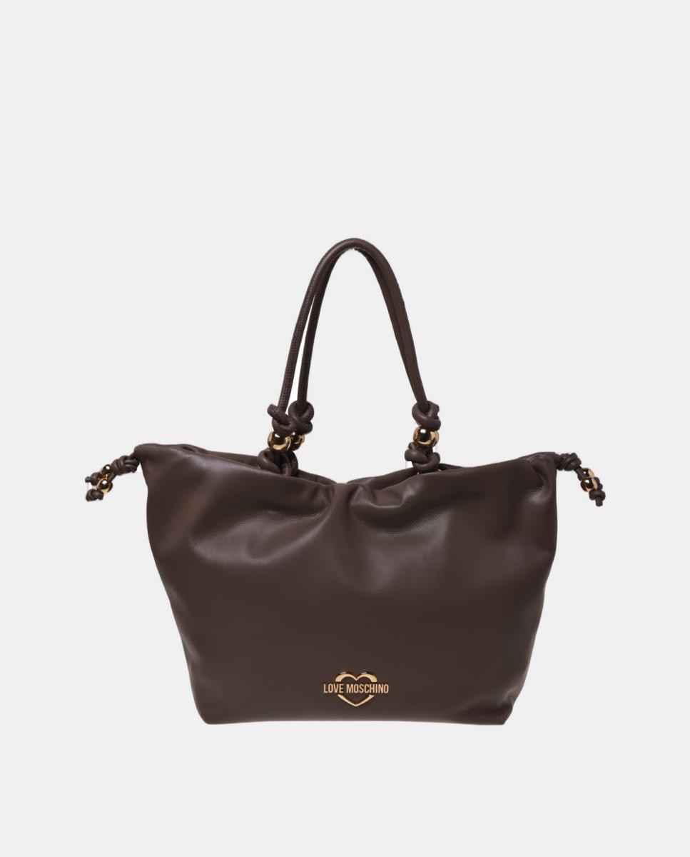 Imagen 0 de Bolso de hombro de piel Marrón