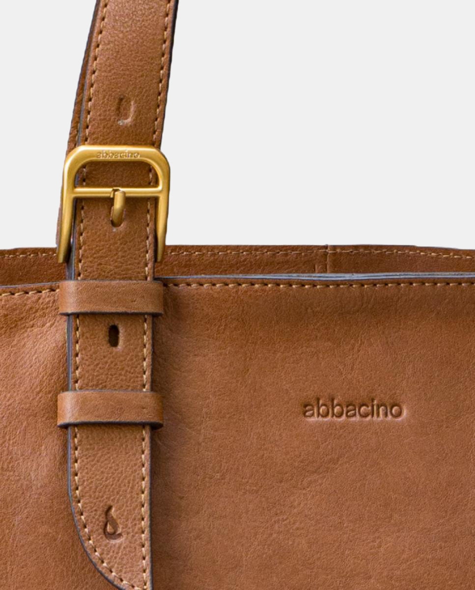 Mala Shopper em Pele Castanho-6