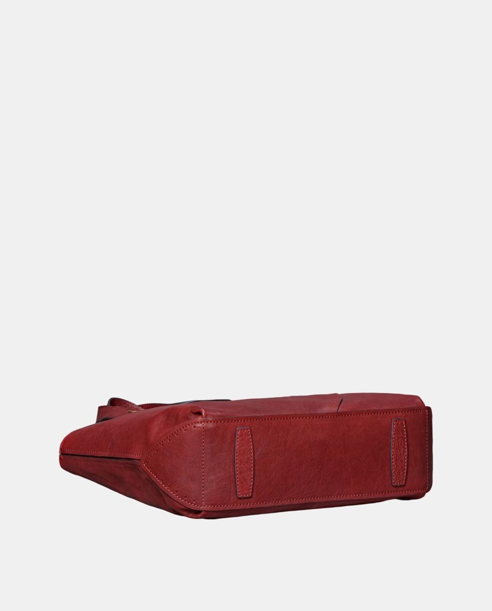 Mala Shopper em Pele Vermelho-5